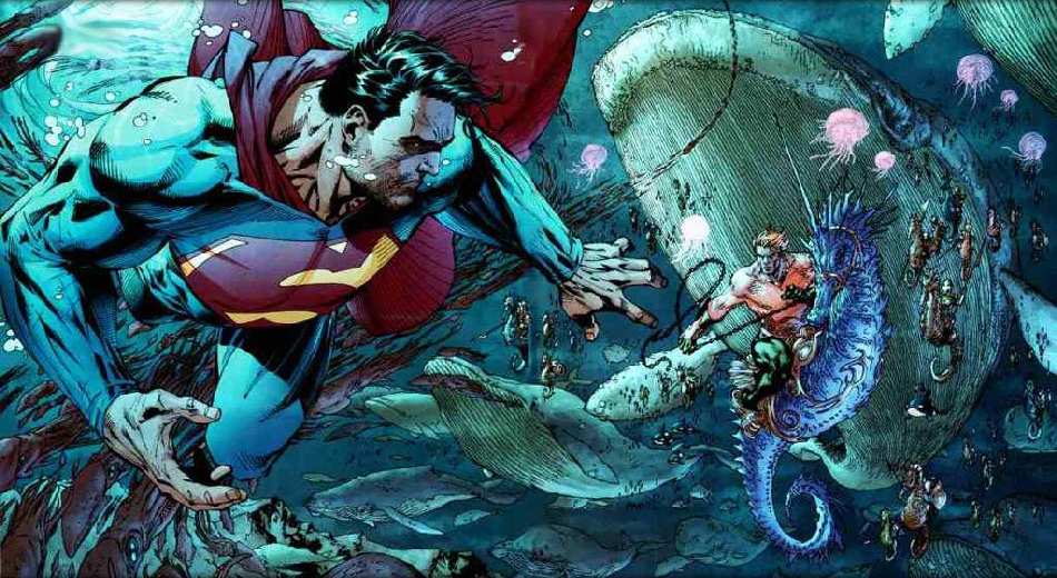 SUPERMAN Y AQUAMAN BY JIM LEE
